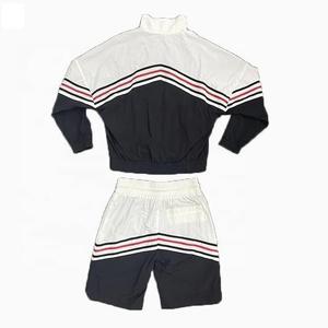 Conjunto de Chaqueta corta cortavientos de dos piezas personalizada, ropa de calle con cremallera de retazos, chándal transpirable de nailon y poliéster informal para invierno RAM - Product Image 4