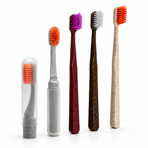 Surtido de Cepillos de Dientes Sostenibles de Cuatro Piezas - Cuidado Bucal Brasileño Sostenible para Venta al por Mayor - Product Image 4