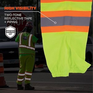 Pantalones de Trabajo de Seguridad Reflectantes de Alta Calidad para Hombre, Pantalones de Alta Visibilidad para Hombre - Product Image 4