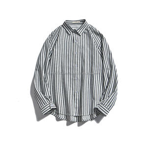 เสื้อเชิ้ตออกซ์ฟอร์ดลายทางสำหรับผู้ชายคุณภาพสูงแบบ OEM สั่งทำได้  ใส่ได้ในฤดูใบไม้ร่วง ระบายอากาศได้ดี เป็นมิตรกับสิ่งแวดล้อม มีไซส์ XS-9XL สไตล์ลำลองสมาร์ท - Product Image 3