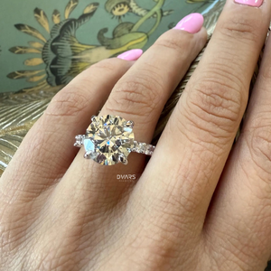 Bague de fiançailles élégante en diamant de laboratoire pour femmes mariage bijoux fins cadeau de mariée bague de créateur certifiée VVS clarté IGI - Product Image 1