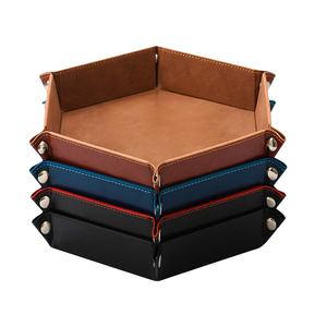 Plateau de valet en cuir PU mignon du fabricant en gros européen de conception française Organisateur de bijoux à clé gravée au laser avec logo personnalisé - Product Image 4