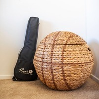Panier de rangement artisanal en jacinthe d'eau pour le basketball, vente en gros, écologique, fabriqué au Vietnam