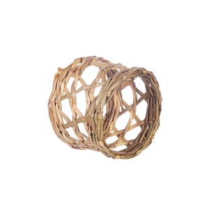 Anneau de serviette en jute vintage pour la décoration de table rustique et le style de table élégant à la maison avec un design artisanal naturel - Product Image 1