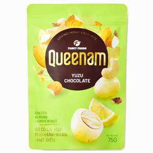 Fabricant direct en gros, chocolat aromatisé de haute qualité, OEM/ODM HALAL, 75g, amandes enrobées de yuzu, noix de cajou, prix attractif - Product Image 1