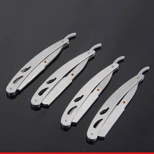 Maquinilla de afeitar recta inoxidable personalizada al por mayor con cuchilla no desechable cuchillo de afeitar de peluquero - Product Image 6