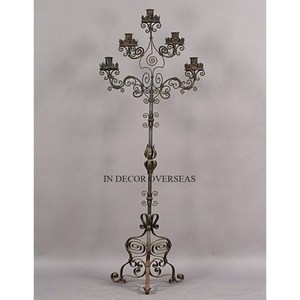 Top qualité verre clair fait mariage et événements Table pièce maîtresse décoration bougeoir et support à prix compétitif - Product Image 6