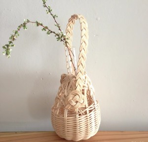 แจกันหวายธรรมชาติขนาดเล็กที่ทำด้วยมือแจกันดอกไม้แก้วสำหรับตกแต่งโต๊ะงานแต่งงานและของตกแต่งบ้านอื่นๆ - Product Image 5