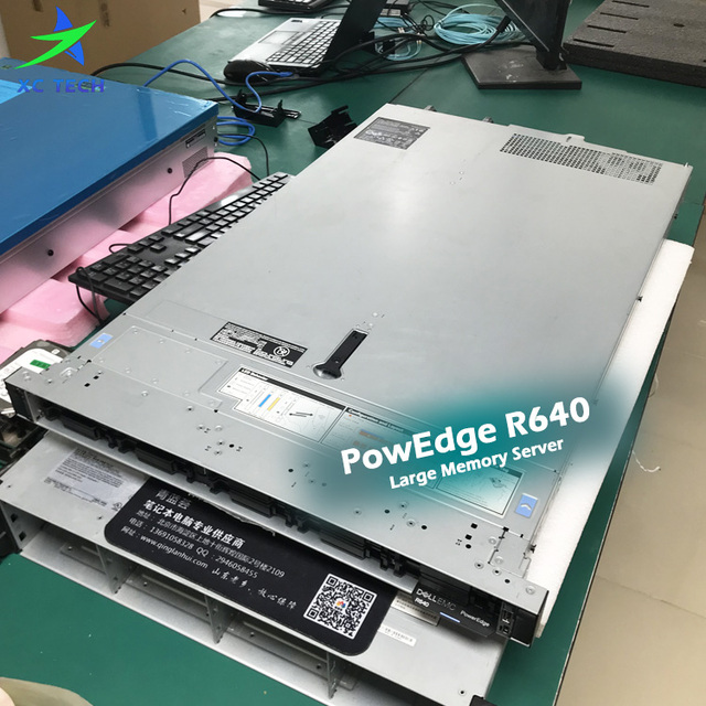 Refurbished/Used Dells EMC PowerEdge R640 1U Rack Server with Intel Xeon Silver Processor/DDR4 Memory/750W Power Supply