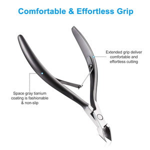 Professional <b>Cuticle</b> <b>Nipper</b> 4mm Jaw <b>Cuticle</b> Remover Tool High-density Cutters Stainless Steel <b>Cuticle</b> Clipper Manicure <b>Nipper</b> - Product Image 4