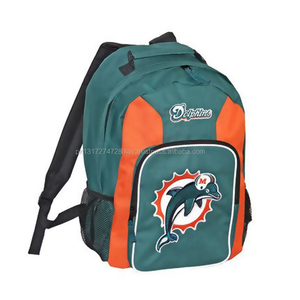 กระเป๋าเป้สะพายหลังลายทีมดอลฟินส์แบบกำหนดเอง ทนทาน ผลิตจากโพลีเอสเตอร์ เหมาะสำหรับเล่นกีฬาและไปโรงเรียน พร้อมโลโก้ปัก ปี 2026 - Product Image 6