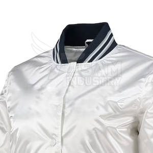 Chaqueta de Satén para Mujer, Tejido Sedoso de Moda, Corte Ligero, Ideal para Fiestas y Estilo Urbano - Product Image 4
