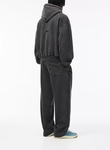 Cotton Heavyweight Acid Washed Hoodies and <b>Sweatpants</b> <b>Sets</b> Vantage Style Tracksuit <b>Sets</b> - Product Image 6