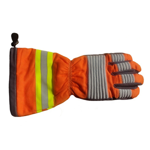 Gant de lutte contre l'incendie ignifuge ignifuge résistant à la chaleur en cuir imperméable respirant coton antistatique gants de pompier - Product Image 5