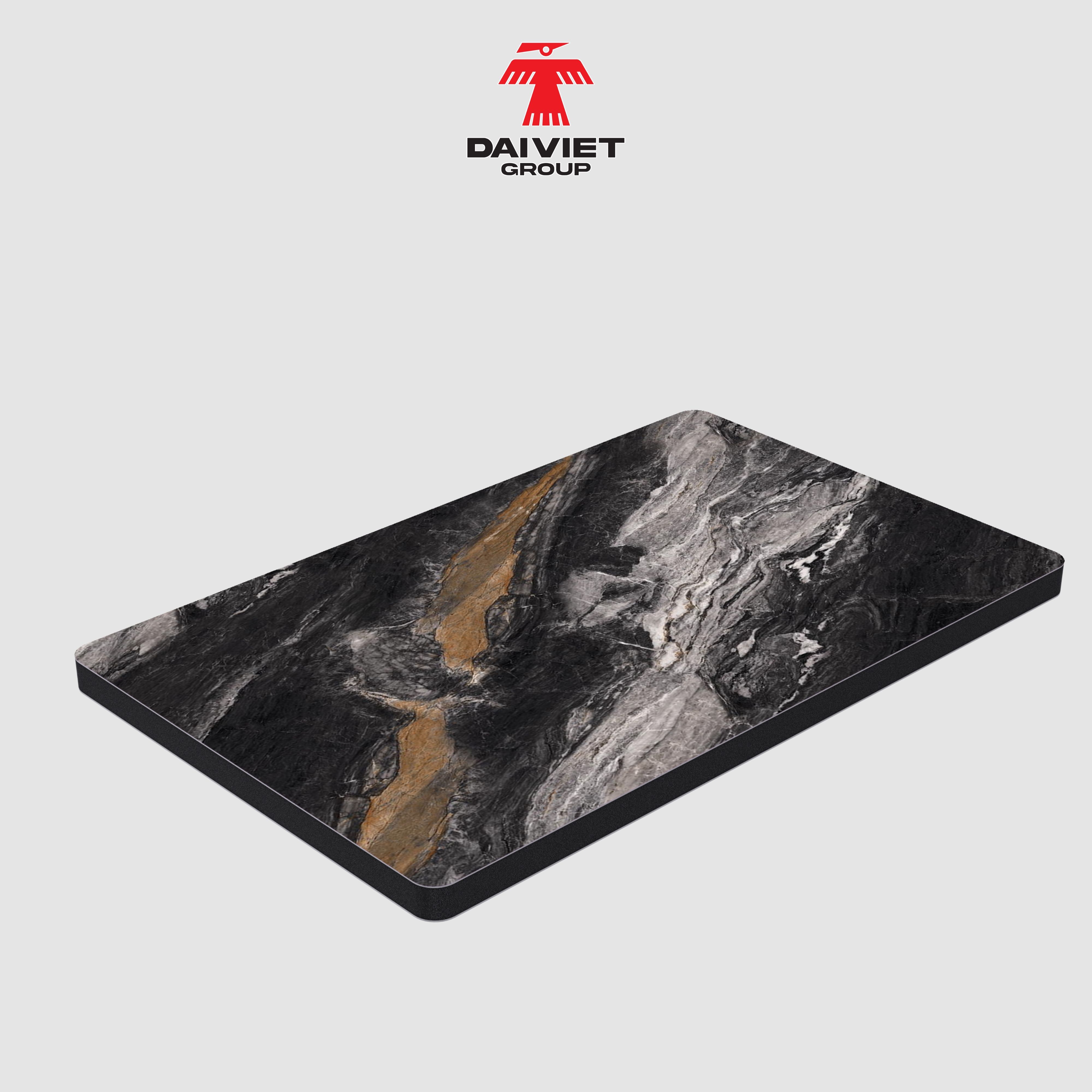 หินอ่อนดำลายทอง