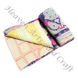 Colcha Kantha Gudari, Colcha Kantha Gudari, Venta al por Mayor, Proveedor de Oro, GD2162, Colcha Kantha Hecha a Mano, Algodón Estampado Indio - Product Image 2