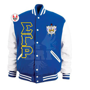 Veste universitaire Sigma Gamma Rho personnalisée prix de gros Streetwear Offre Spéciale avec broderie unique et vestes pour hommes de qualité supérieure - Product Image 1