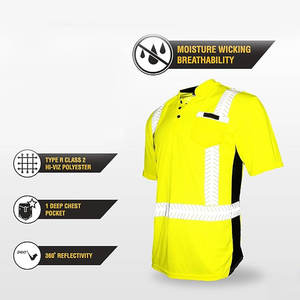 Durable & Lightweight Safety Workwear <b>Shirt</b> High Visibility Workwear Running Gear Safety Vest With Logo - Product Image 5