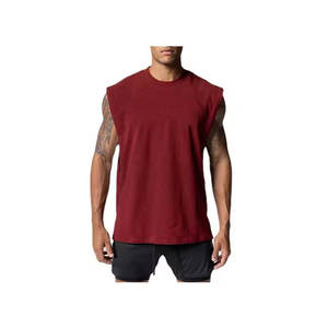 Débardeur de sport pour homme personnalisable, 100% polyester, léger, taille élastique, débardeur de musculation, respirant, séchage rapide - Product Image 3