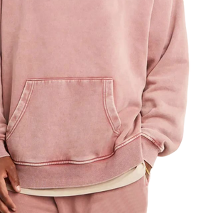 Chándal de lavado ácido de moda para hombre, chándal de estilo de invierno transpirable de Color sólido personalizable de alta calidad para hombre - Product Image 6