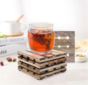 Posavasos de madera marrón de diseño moderno, posavasos para habitación de hotel, restaurante y oficina, superventas, hecho en la India - Product Image 5