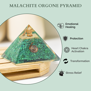 Meilleure pyramide de guérison en malachite orgone pour la méditation et la décoration, idéale pour soulager le stress - Product Image 5