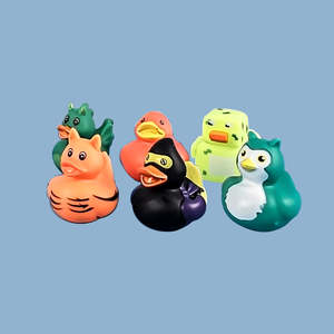 Icegalax - Patitos de Goma de PVC Ecológicos, Pequeños y Divertidos, para la Hora del Baño, con Logotipo Personalizado, Seguros para Baños - Product Image 1