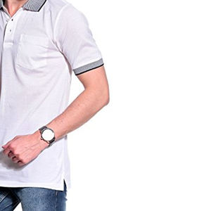 Polo décontracté pour homme 100% coton séchage rapide confortable respirant solide tissu tricoté brodé grande taille meilleure vente - Product Image 5