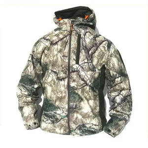 Veste de chasse de haute qualité, légère, en softshell, pour hommes, fermeture éclair, design imprimé, veste d'extérieur personnalisée - Product Image 3