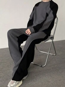 Nouveau Confortable élégant auntom casual wear Logo brodé personnalisé hommes survêtement streatwear sweat et pantalons de survêtement pour hommes - Product Image 2