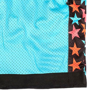 Pantalones cortos para correr de secado rápido Hip Hop para hombre con malla de bolsillos para teléfono y estampado digital de patrón sólido de estrellas laterales - Product Image 5