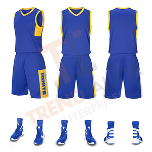 Maillot de basket-ball personnalisé en gros pour enfants, kit complet de basket-ball personnalisé sublimé - Product Image 4