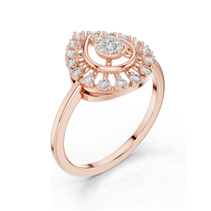 Bague pour femme en diamant de laboratoire 0,227 CT, clarté VVS-VS EF, options en or 18 carats, 14 carats, 10 carats et argent 925, or rose, jaune, blanc - Product Image 6