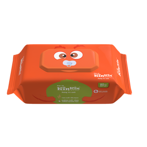 OEM/ODM Kinkin 80 pièces de lingettes humides pour bébé en tissu non tissé de qualité supérieure pour un nettoyage efficace de la peau fabriqué au Vietnam - Product Image 1