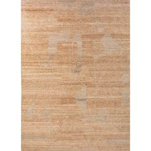 Alfombra de Lana Anudada a Mano La-1510, Diseño Kilim Abstracto Rojo Naranja, para Entrada, Sala de Estar, Pasillo, Rectangular 9x12, Nueva - Product Image 1