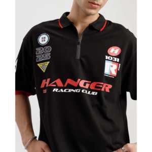 T-shirt Polo Homme Équipe de Course 100% Polyester Spandex Respirant Anti-Plis Broderie Foncée Motif Uni Haute Qualité ODM OES 6XL - Product Image 2