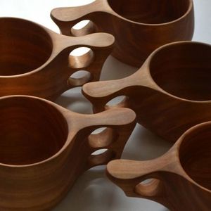 BACTÉRIES TASSE À THÉ EN BOIS NATUREL EN BOIS pour Vin Café Eau Boissons Chaudes et Froides Tasse À Boire, Tasse À Thé En Bois De Style Japonais - Product Image 5