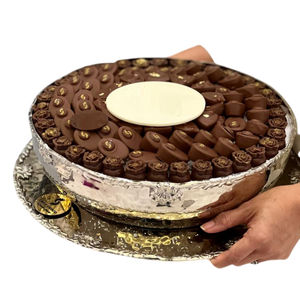 Cuenco para servir postres de chocolate de mesa de diseño fabuloso Cuenco para servir chocolate Cuenco para servir de metal negro de alta calidad Precio al por mayor - Product Image 2