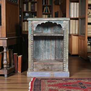 Étagère à livres en bois traditionnelle, étagère à livres vintage, élégance artisanale, salon, décoration à assortir - MOQ 1 conteneur uniquement - Product Image 1