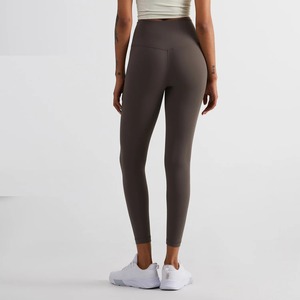 <b>leggings</b> <b>for</b> <b>women</b> Solid Color Back Waist Pocket High Waist Yoga <b>Legging</b> <b>Women</b> Sport Cropped Pants Butter Athletic Gym - Product Image 4
