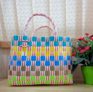 กระเป๋าผ้าทอพร้อมปุ่มปิดและที่จับเชือกแบบเรียบง่ายออกแบบได้ตามต้องการ - Product Image 6