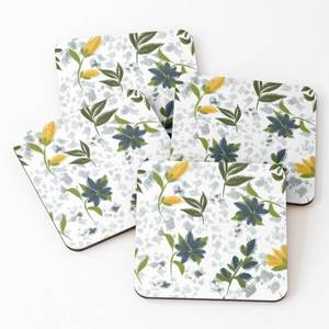 Posavasos para servir té de madera con estampado de nuevo diseño, Juego de 4 piezas, superventas, suministros de cocina para el hogar, utensilios de cocina - Product Image 6