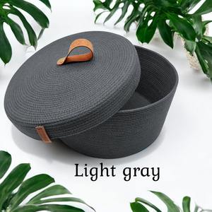 Cesta de almacenamiento de yute artesanal, ideal para niños, juguetes, sala de estar, mantas o suministros para mascotas - Product Image 5