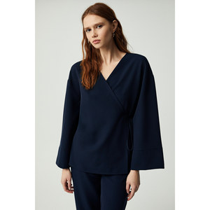 ETHIQUET Salvia Women's <b>Wrap</b> Kapama Tie Modal Two-Piece Set - Product Image 4