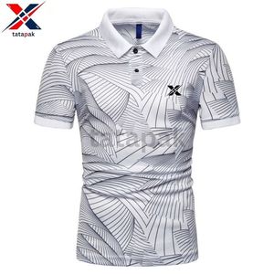 เสื้อยืดโปโลผู้ชายคลาสสิกผ้าฝ้ายและผ้าโพลีเอสเตอร์วัสดุผ้าลำลองแขนสั้นออกแบบปักโลโก้ได้ตามต้องการ - Product Image 3