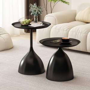 Table basse en métal artisanale de luxe adaptée aux cafés hôtels bureaux et intérieurs modernes - Product Image 6