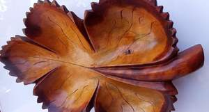 Plateau et assiette de service de nourriture de mariage en bois massif brun Top vente élégant Dessert chocolat et plateau de fruits secs pour les stations - Product Image 4