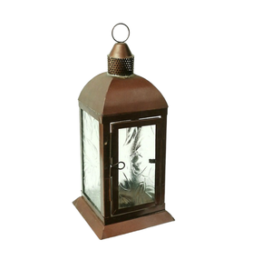 Pure Iron and Glass <b>Vintage</b> Design Decorative Bronze Antique Finished Candle Holder <b>Lantern</b> on Wholesale Price - Product Image 1