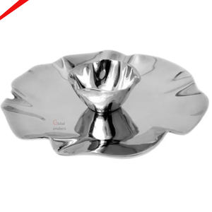 High Quality Shiny <b>Silver</b> Finished Chip and <b>Dip</b> Serving Bowl for Restaurant - Product Image 1