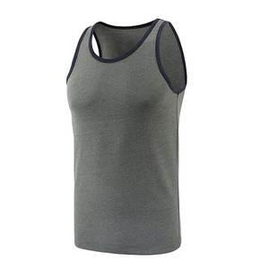 Camiseta sin mangas básica para hombre, camisetas informales de algodón con cuello cuadrado - Product Image 1